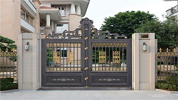 别墅庭院铝艺大门与铁艺门、铜门有什么区别?