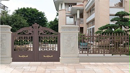 别墅庭院围墙大门是怎样设计的？