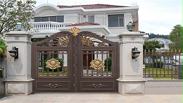别墅铝艺庭院大门安装设计的基本原则
